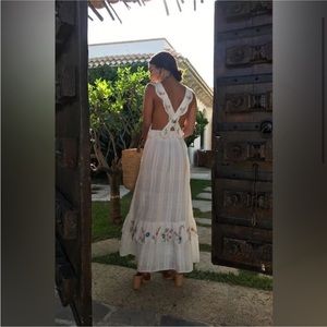 Prettiest LoveShackFancy APHRODITE Cotton Voile Maxi Dress, Size S 💕